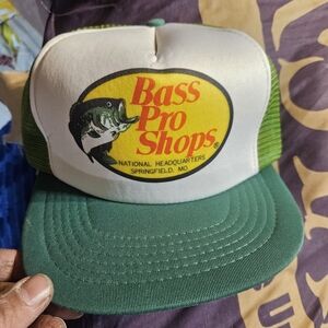 Bass Pro Snap Back Trucker Hat Green